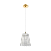 Zuma Line P0547-01H-F9AC - Luster na sajli BACH 1xE14/40W/230V zlatni