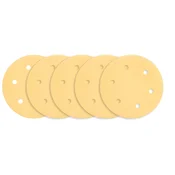 Brusilni papir z velcro 225 mm, K180, 5 kosov, s 6 luknjami za brusilni stroj 59G264, 59G265 54H031