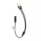 S-box ADAPTER 3,5 mm ženski 4-polni › 2 × 3,5 mm muški 3-polni