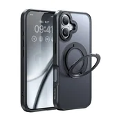 Mcdodo McDodo PC-4930 MagSafe ovitek za iPhone 16 z oporočno podporo (črn)
