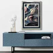 Wallity Dekorativna uramljena slika, 43x65cm, Šarena