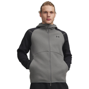 Under Armour UNSTOPPABLE FLC FZ HD EU, moška jopa, siva 1389352