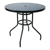 MKS Baštenski sto, Okrugli, Fi 80 cm, Crni