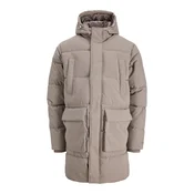 JACK & JONES Zimski plašč JORNORREBRO temno siva