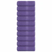 Vidaxl Brisače za goste FROGN 10 kosov vijolične 30x50 cm 360 g/m2