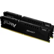 Kingston Fury Beast KF564C32BBK2-32 Memorija DDR5, 32GB (2x16), 6400MHz, Crni