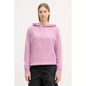 The North Face pulover s kapuco ženski z bombažem Drew Peak Light