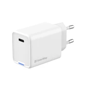 COLORWAY 1x USB-C/ omrežni polnilnik/ GaN/ PD/ PPS/ 45W/ Bela