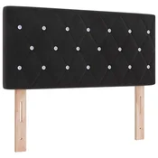 Vidaxl Vzglavje Črna 100 cm Žamet