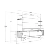 Hanah Home TV komoda Deparo