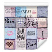 Patchwork tapeta za dnevno sobo in spalnico 50x1000 cm