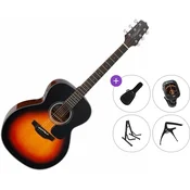 Takamine GN30 Premium SET Brown Sunburst Akustična kitara Jumbo