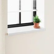vidaXL Okenski nadstrešek Bela 100 x 40 x 4,5 cm PVC