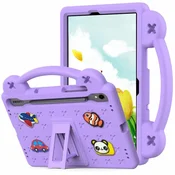 GS Ovitek za Samsung Galaxy Tab S10 Lite/S10 FE/S9 FE, ljubki vzorci, s stojalom, vijoličen