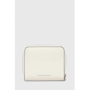 Usnjena denarnica Karl Lagerfeld ženski, bela barva