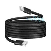 Logilink USB 2.0 kabel tipa C, C/M – C/M, magnetski, 100 W, najlon, crni, 1 m