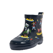 PLAYSHOES Gumene cizme Pirateninsel, morsko plava / žuta / smeda / zelena / crvena