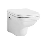 KERASAN WALDORF Viseča WC školjka 37x55cm, Bela Keramika, Retro Eleganca