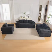 SONNENH Kavč, črna, 180 x 98 x 80 cm, za dnevno sobo