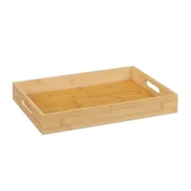 Northix Servirni pladenj bambus 50x30 cm z ročaji visok rob