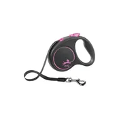 Flexi Black Design M traka 5 m roza