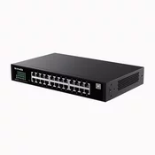 Tenda TEG2224D Websmart L2 stikalo za upravljanje v oblaku, 24x 10/100/1000 Mbps, kovinsko, brez ventilatorja