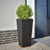 Vrtna sadilica crna 35x35x75 cm celicna