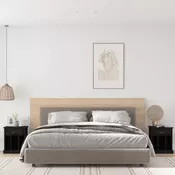 Vidaxl vidaXL Nočne omarice, komplet 2 kosov, črne, 43x36x50 cm