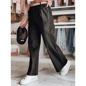 Spodnie damskie wide leg MOBISKA czarne Dstreet