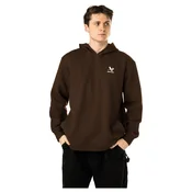 Moški pulover Bauer Quilted Hoodie Brown S