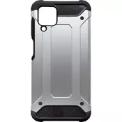 Military Ovitek za Samsung Galaxy A12, Plastičen - Srebrn