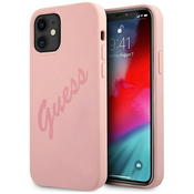 Guess GUHCP12SLSVSPI iPhone 12 mini 5,4 pink hardcase Script Vintage (GUHCP12SLSVSPI)