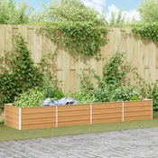 Povišena vrtna gredica Svijetlosmeda 320 x 80 x 45 cm