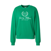 TOMMY HILFIGER Sweater majica, travnato zelena / bijela