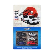 Komplet 6 kovinskih avtomobilčkov Hot Wheels Silver Series Streets of Japan v merilu 1:64 (JLB23)