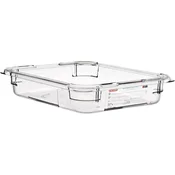 ARAVEN gastronorm posoda GN 1/2, polikarbonat, integrirana oznaka, globina: 65 mm, prostornina: 3,9 L