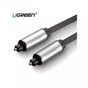 UGREEN UGREEN AV108 Toslink Audio optični kabel, pleten aluminij, 1,5 m (siv), (20627392)