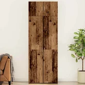 Vidaxl Shranjevalna omara Stari les 80 x 42,5 x 225 cm Konstruiran les