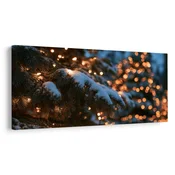 Slika božične luči na snegu - 60x30