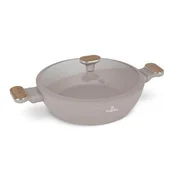 Berlingerhaus Globoka ponev s titanovo površino in pokrovom BH-8337 28 cm Taupe Nordic Collection