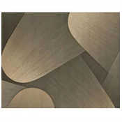 shumee Vinilna tapeta na netkani tkanini, geometrijski vzorci, rjava, 10 m