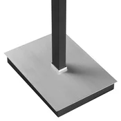 Brilliant LED-stojna svetilka Pulse, črna, višina 150 cm, kovina, svetloba za branje - Dnevna soba/jedilnica - Sodobni