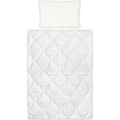 KLUPS Navlaka za poplun + jastuk za krevetic zimski Lux zimski bijeli 135 x 100 + 60x40 cm