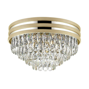 Brilagi - Kristalna stropna svjetiljka VELURE 5xE14/40W/230V zlatna