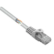 Renkforce Renkforce RF-5047502 RJ45 omrežni kabel\, Patch kabel CAT 5e U/UTP 5.00 m siva z zaščitnim zapornim zatičem 1 kos, (20418545)