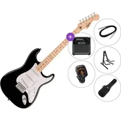 Fender Squier Sonic Stratocaster MN SET 2 Black Elektricna gitara