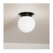 Kichler KL-ALBERS-F-G-BK-plafonsko svetlo ALBERS 1xE27/40W/230V precnik 20,3 cm crno