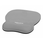Delock Ergonomska podloga za miško z naslonom za zapestje siva 245 x 206 mm