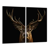 shumee Steklena zaščitna plošča za štedilnik 2x30x52 Deer