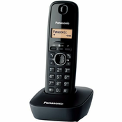 Panasonic Telefon bežicni, LED display, crna boja - KX-TG1611FXH